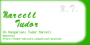 marcell tudor business card